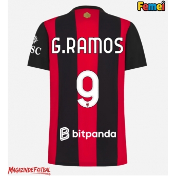 AC Milan Goncalo Ramos #9 Tricou Fotbal Replică 2026-27 Femei Acasa
